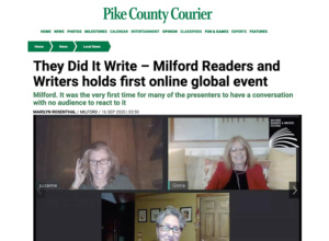 09-16-2020 Pike County Courier Milford Readers and Writers Online Festival