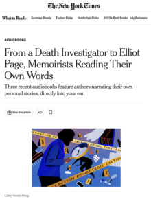New York Times audio book reviews - Barbara Butcher, Death Investigator
