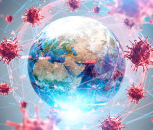 Global virus and disease spread