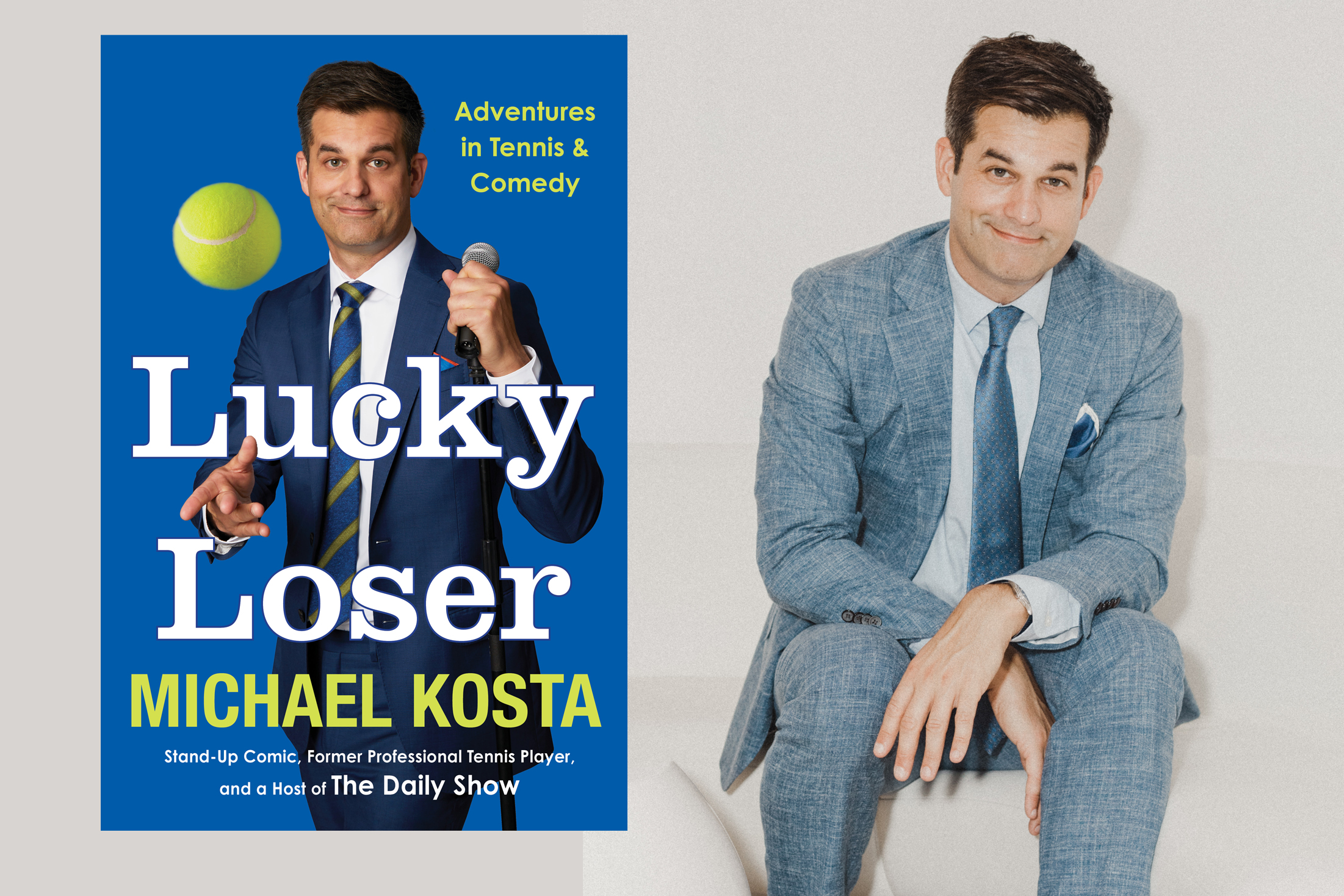 MichaelKosta-with Book Michael Kost with his book Lucky Loser