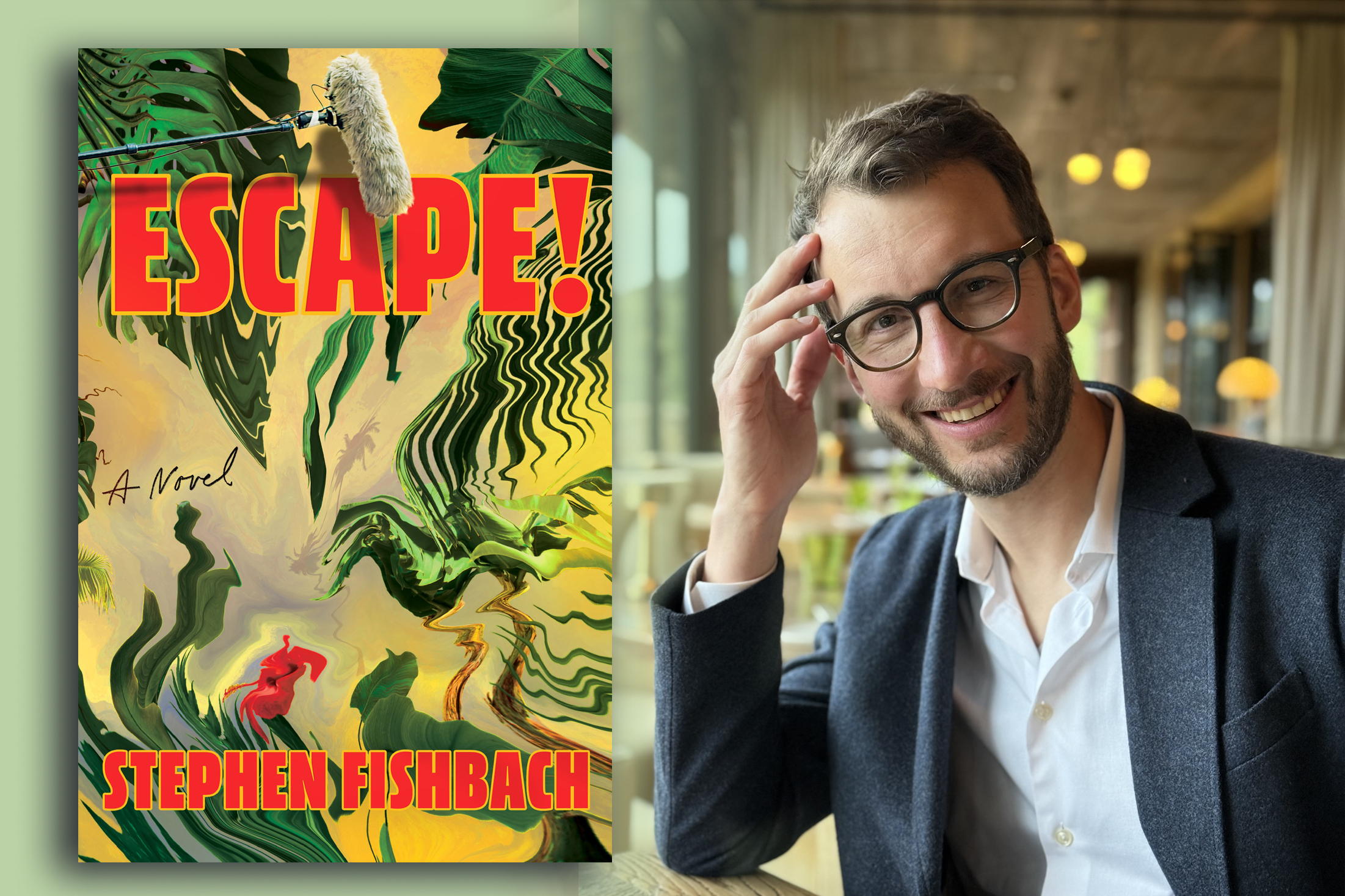 StephenFishbach-with Book Stephen Fishbach with book Escape