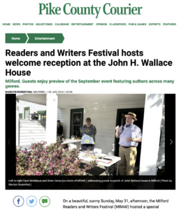 Readers and Writers Festival welcome reception at the John H. Wallace House