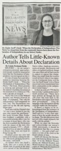 Emily Sneff and her Book About the Declaration of Independence